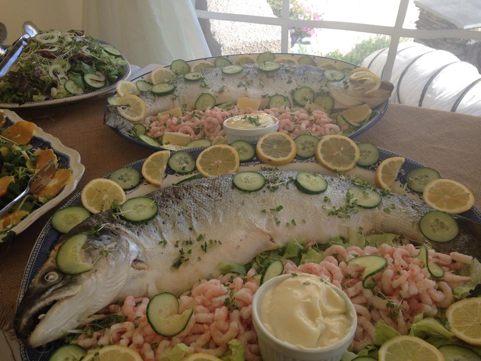 fresh salmon Wedding menu Aberdyfi